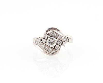 Brillantring zus. ca. 0,80 ct - Klenoty