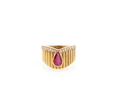 Ventrella Brillant Rubin Ring - Jewellery