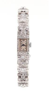 Diamant Damenarmbanduhr zus. ca. 4,50 ct - Klenoty