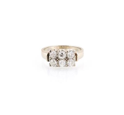 Altschliffdiamant Ring zus. ca. 1,40 ct - Jewellery