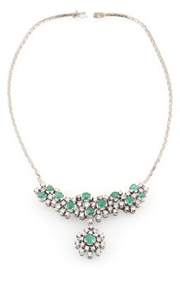 Brillant Smaragdcollier - Schmuck