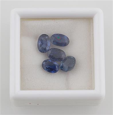 Lot aus losen Saphiren zus. 4,10 ct - Diamanti e pietre preziose esclusivi