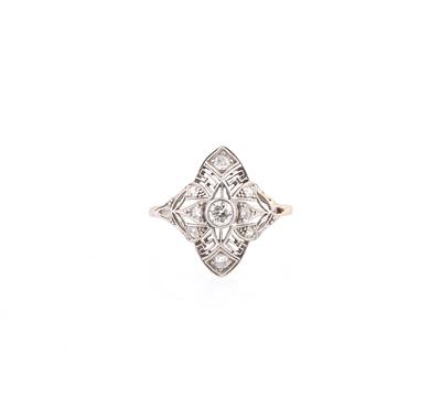 Altschliffdiamant Ring zus. ca. 0,25 ct - Gioielli