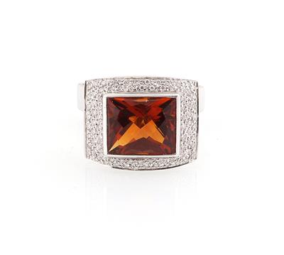 Brillant Citrin Ring - Gioielli