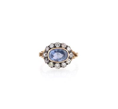 Diamant Saphir Ring - Gioielli