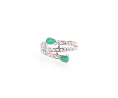 Diamant Smaragdring - Schmuck