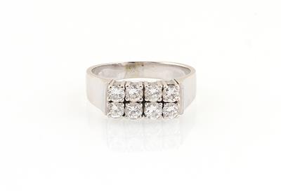 Brillantring zus. ca. 0,90 ct - Klenoty