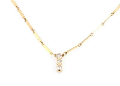 Brillantcollier zus. ca.1,10 ct - Gioielli