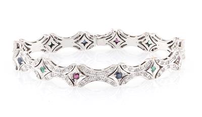 Diamant Farbstein Armband - Jewellery