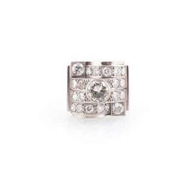 Altschliffbrillant Ring zus. ca. 2,60 ct - Klenoty