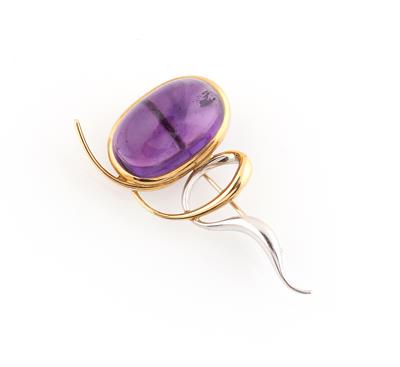 Amethystbrosche - Schmuck