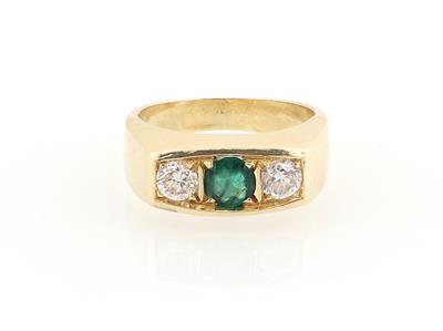 Brillant Smaragd Ring - Gioielli