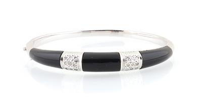 Diamant Onyx Armreif - Schmuck