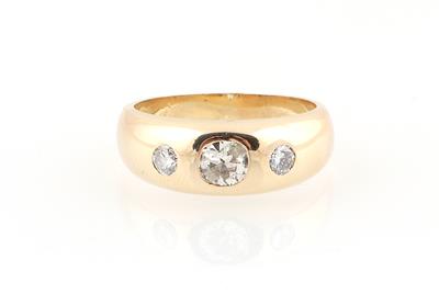 Altschliffdiamant Ring zus. ca. 0,70 ct - Klenoty