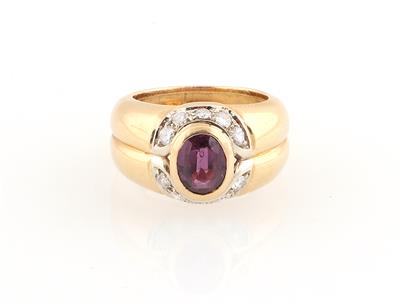 Brillant Rubin Ring - Klenoty