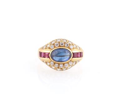 Brillant Farbstein Ring - Gioielli