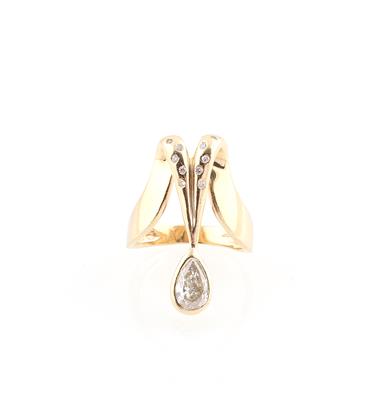 Brillant-Diamantring zus. ca.0,75 ct - Jewellery