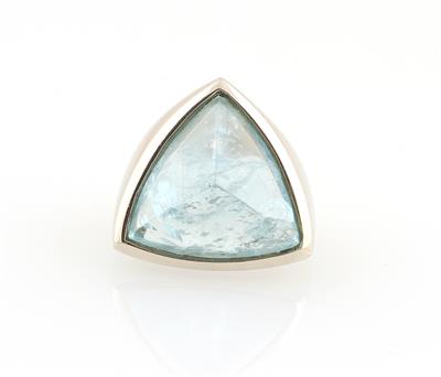 Aquamarinring ca. 18 ct - Klenoty