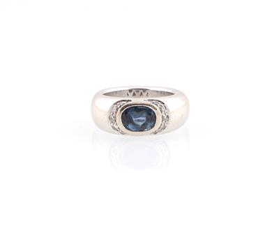 Brillant Saphir Ring - Schmuck