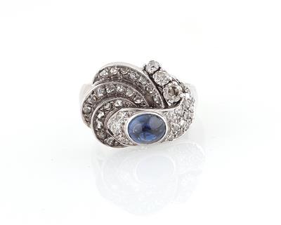 Diamant Saphir Ring - Schmuck