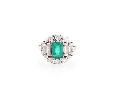 Diamant Smaragdring - Gioielli