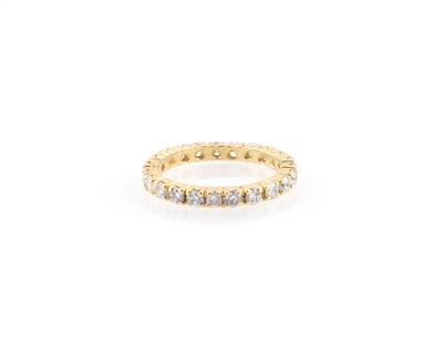 Brillant Memoryring zus. ca. 1,40 ct - Jewellery