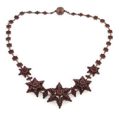 Granatcollier - Schmuck