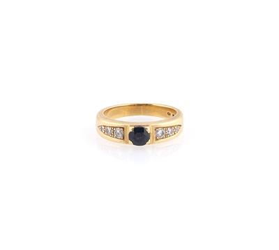 Brillant Saphir Ring - Schmuck