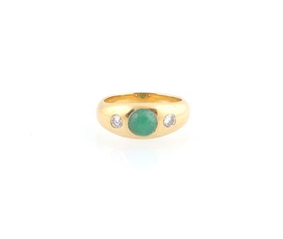 Brillant Smaragd Ring - Schmuck