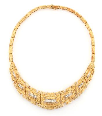 Achtkantdiamant Collier zus. ca. 0,45 ct - Jewellery