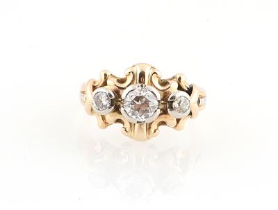 Altschliffdiamant Ring zus. ca. 0,60 ct - Jewellery