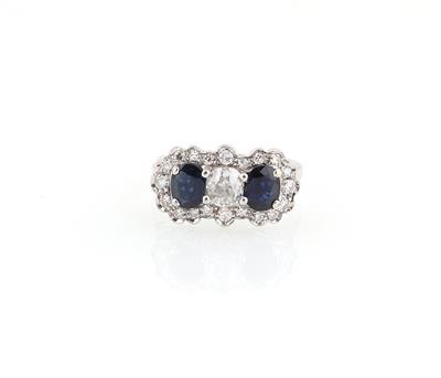 Diamant Saphirring - Schmuck