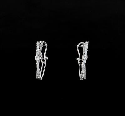 Diamantcreolen zus. ca. 0,95 ct - Jewellery