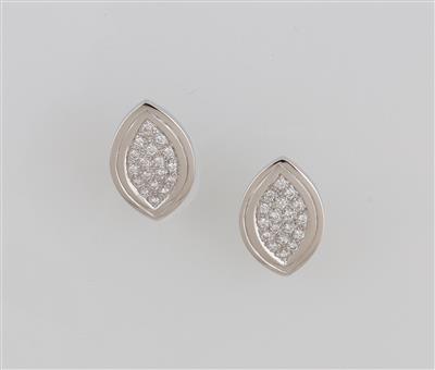 Brillantohrclips zus. ca. 0,55 ct - Gioielli