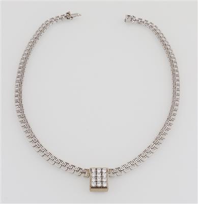 Brillantcollier zus. ca. 1,45 ct - Klenoty