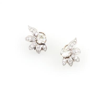 Diamant Ohrclips zus. ca. 3 ct - Jewellery
