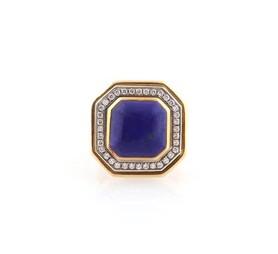 Brillant Lapislazuli Ring - Gioielli