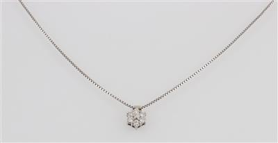 Brillantcollier zus. ca.0,4 ct - Schmuck