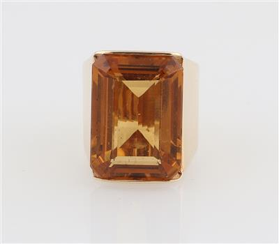 Citrinring ca. 18 ct - Schmuck