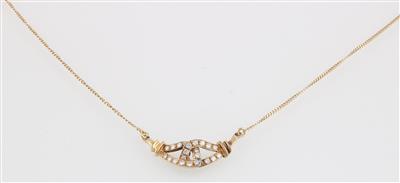 Brillantcollier zus. ca.0,40 ct - Klenoty