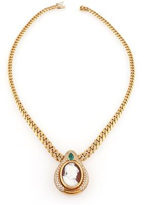 Muschelcamee Brillantcollier - Jewellery