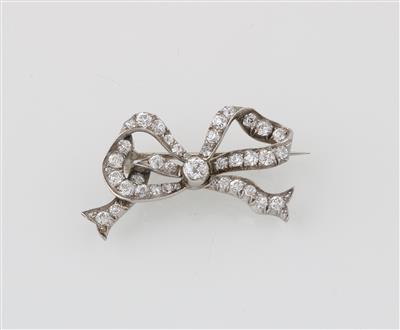 Altschliffdiamantbrosche zus. ca. 2 ct - Schmuck