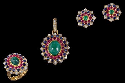 Brillant Farbsteingarnitur - Jewellery