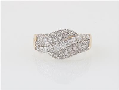 Brillantring zus. ca. 1,00 ct - Klenoty