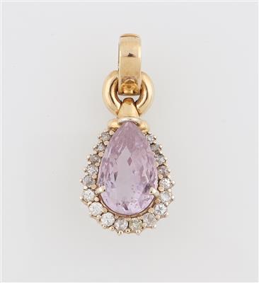 Diamant Amethyst Anhänger - Gioielli