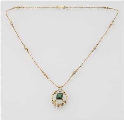 Diamant Turmalincollier - Jewellery