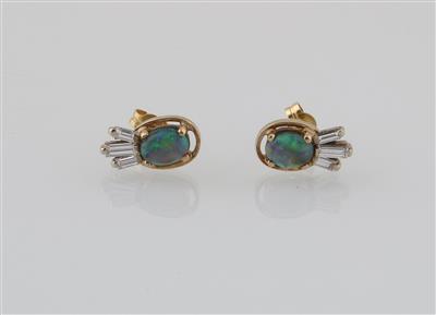 Diamant Opal Ohrstecker - Jewellery