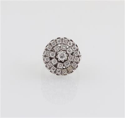 Brillantring zus. ca. 1,60 ct - Klenoty