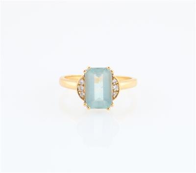 Brillant Aquamarin Ring - Gioielli