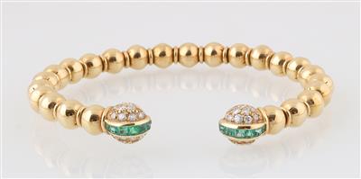 Brillant Smaragd Armspange - Jewellery